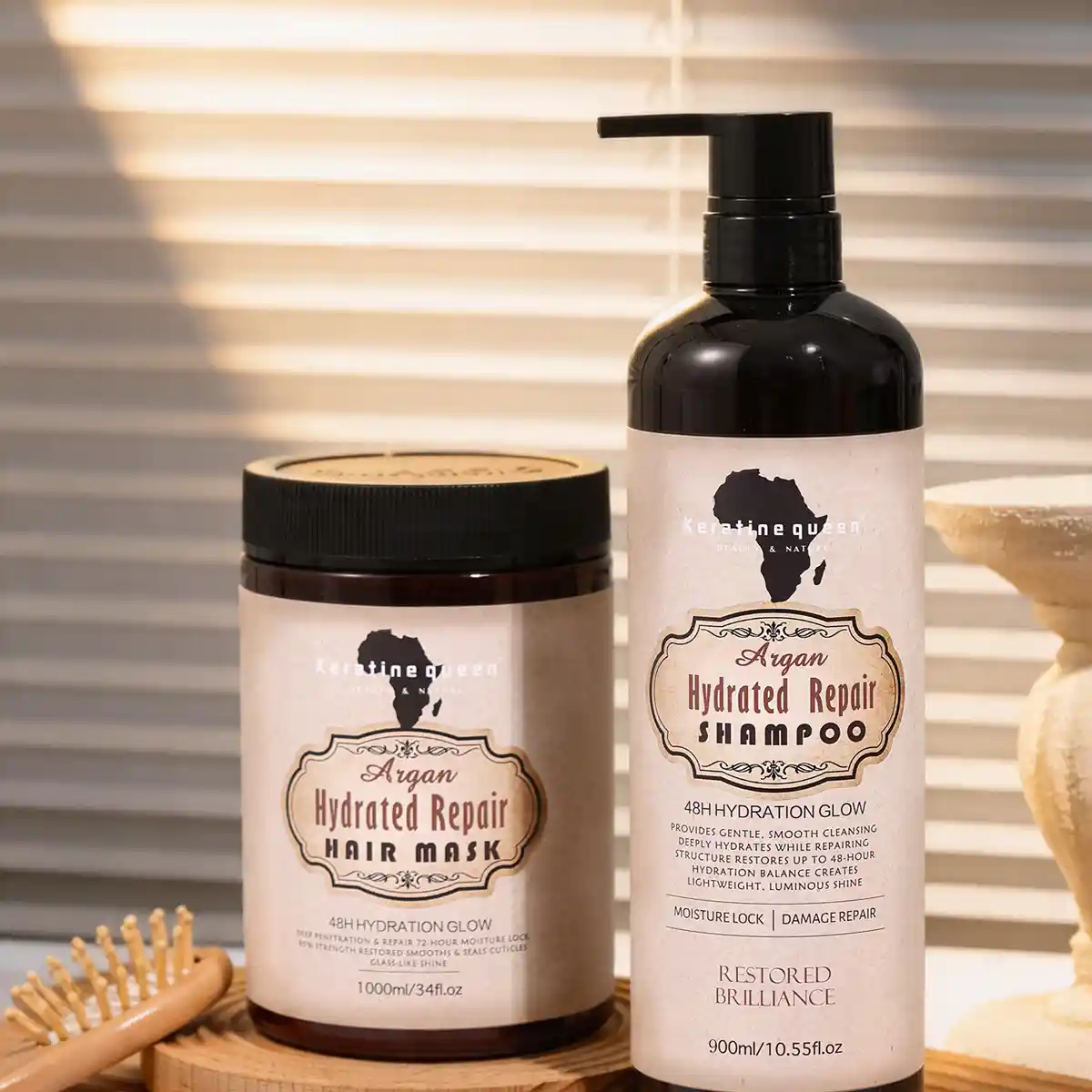 Image03 African Argan Moisturizing Shampoo & Repair Hair Mask - Image 1