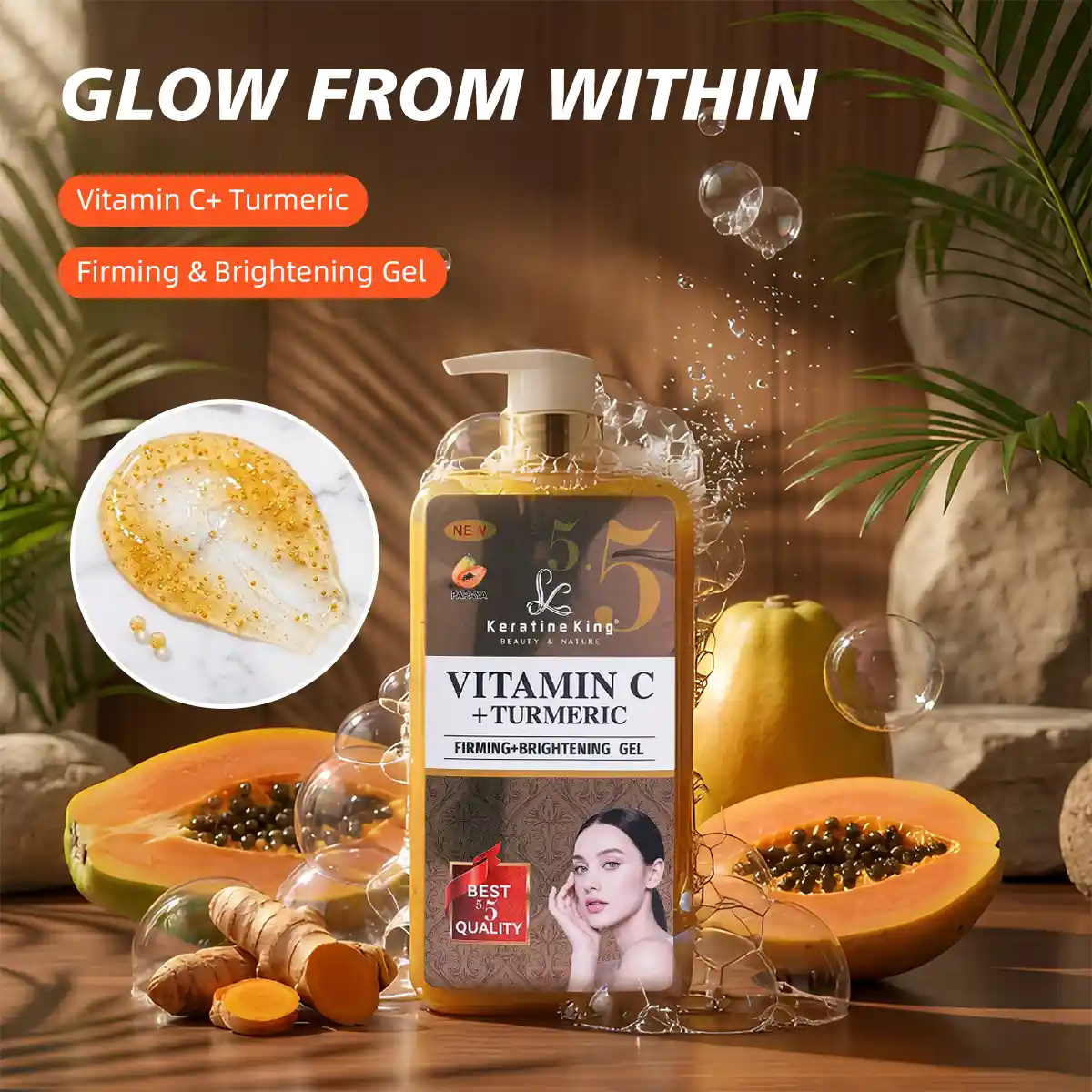 Image02 Vitamin C + Turmeric Firming Brightening Shower Gel - Image 1