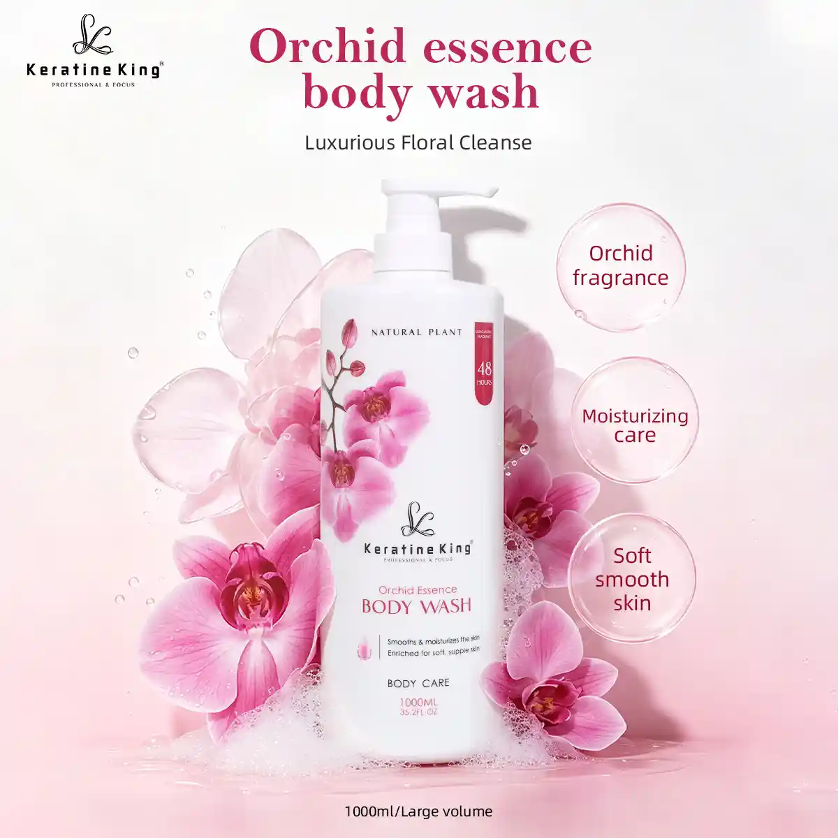 Keratine King Orchid Essence Body Wash