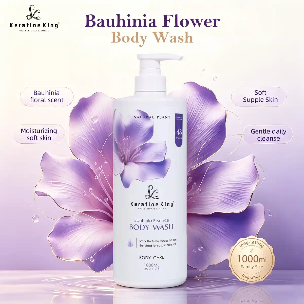 Keratine King Bauhinia Essence Body Wash