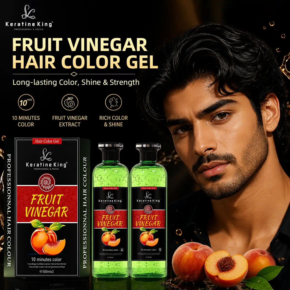 Image03 Peach Fruit Vinegar Hair Color - Image 1